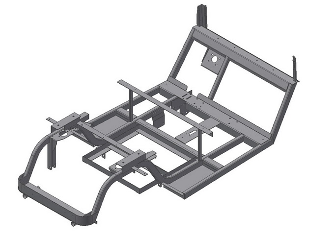 FRAME OF GOLF-CART